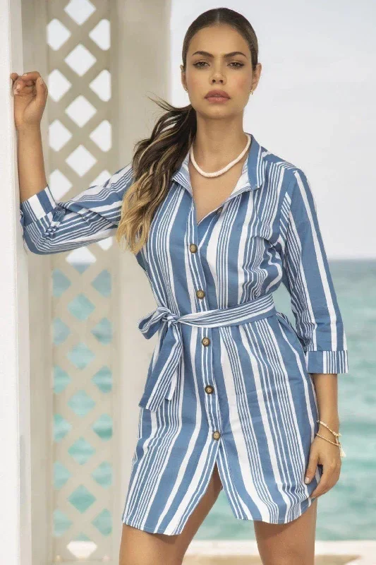 Belted Shirt Dress