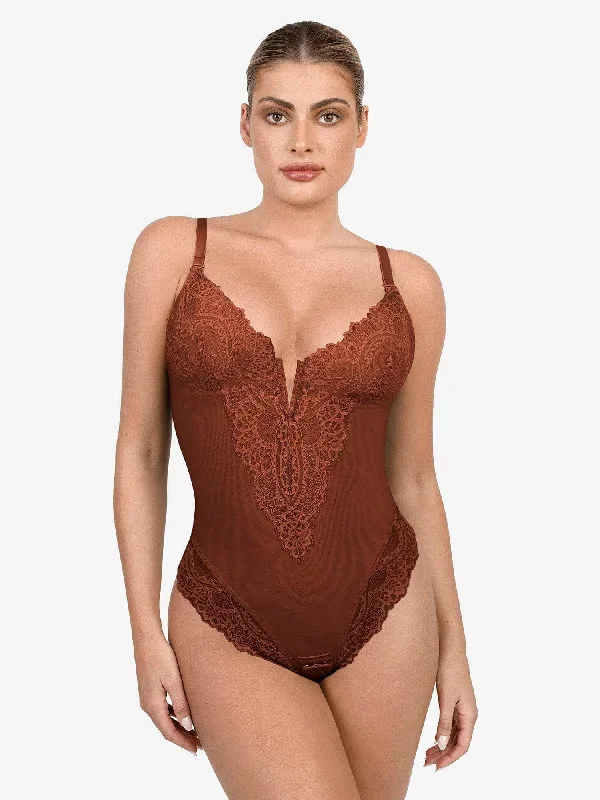 Built-In Shapewear Lace Bodysuit Or Jumpsuit Or Dress