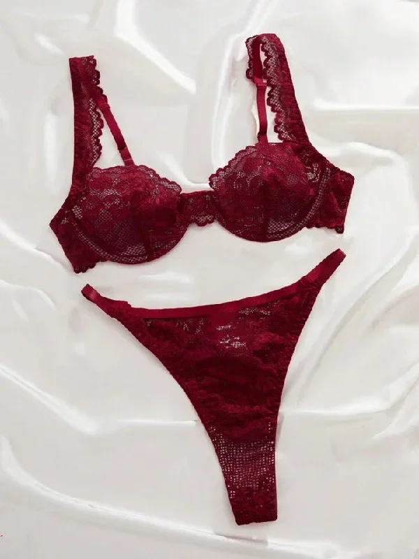 burgundy-lingerie-set-mesh-see-through