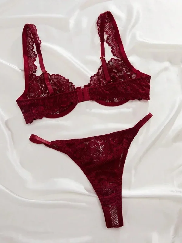 burgundy-lingerie-set-mesh-see-through