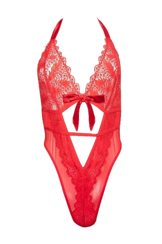 dee-red-eyelash-lace-and-mesh-body-with-faux-lace-up-detail-in-red