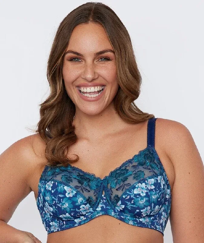 Fayreform Wild Violet Underwire Bra - Lily Print