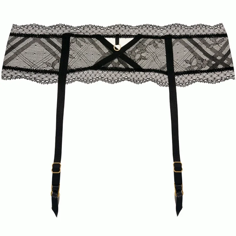 Fatale Suspender Garter Belt Noir Black - Freya