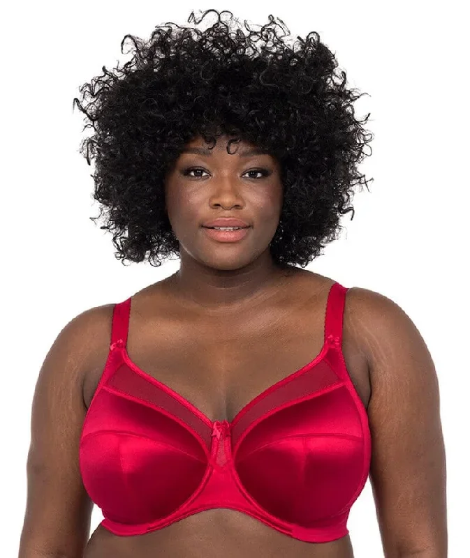 Goddess Keira Underwired Banded Bra - Crimson