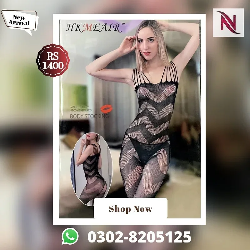 Hkmeair Khushi Print Sexy Net Bodystocking No H8237