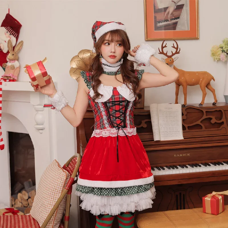 japan-and-korea-style-christmas-young-girl-sexy-cosplay-uniform