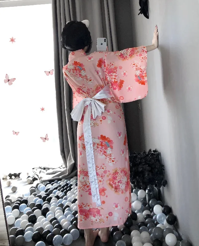 japanese-cartoon-print-kimono-pajamas-sexy-pink-long-cosplay-sexy-lingerie