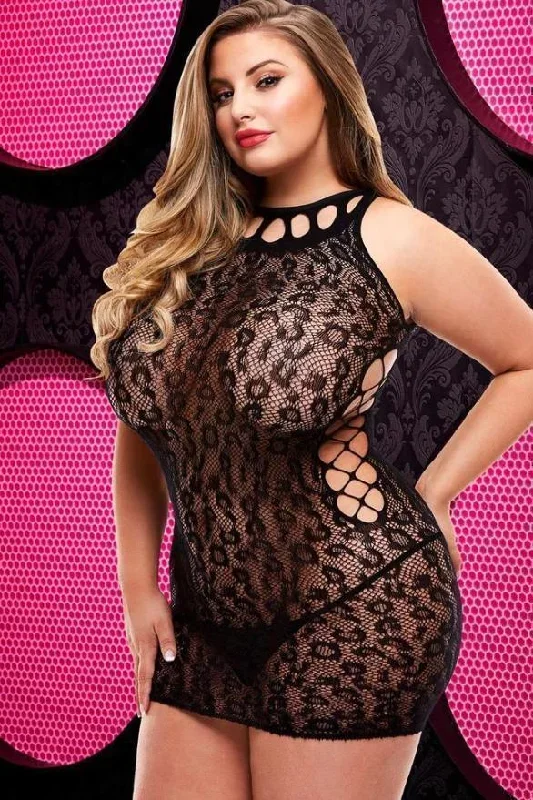 Lace Mini Dress | Plus Size