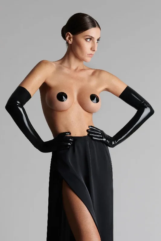 Patent leather nipple covers - Les Fétiches