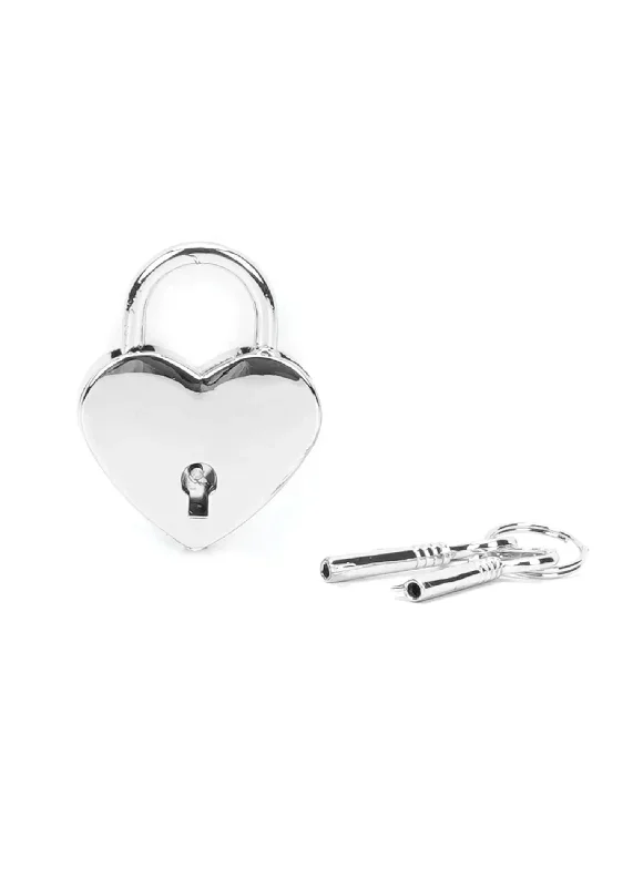 Padlock (Heart) - Silver