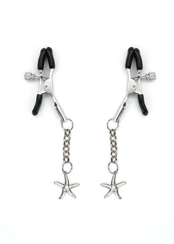 Silver Starfish Nipple Clamps