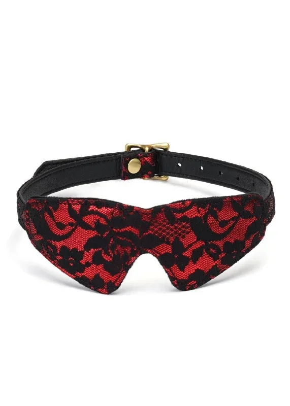 Victorian Garden Lace and Velvet Blindfold