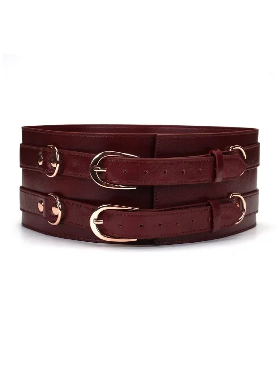 Wine Red Waist Belt