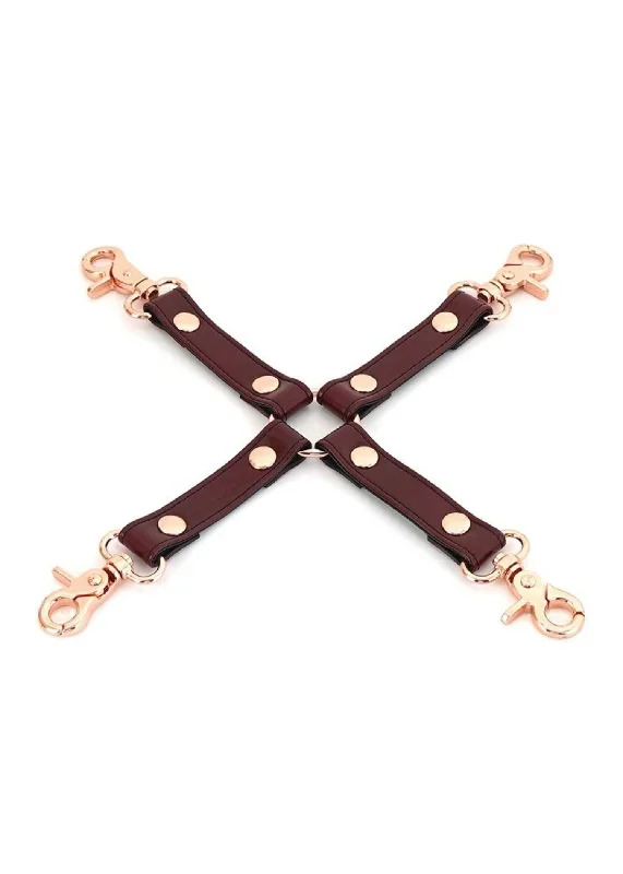 Wine Red Leather Hogtie