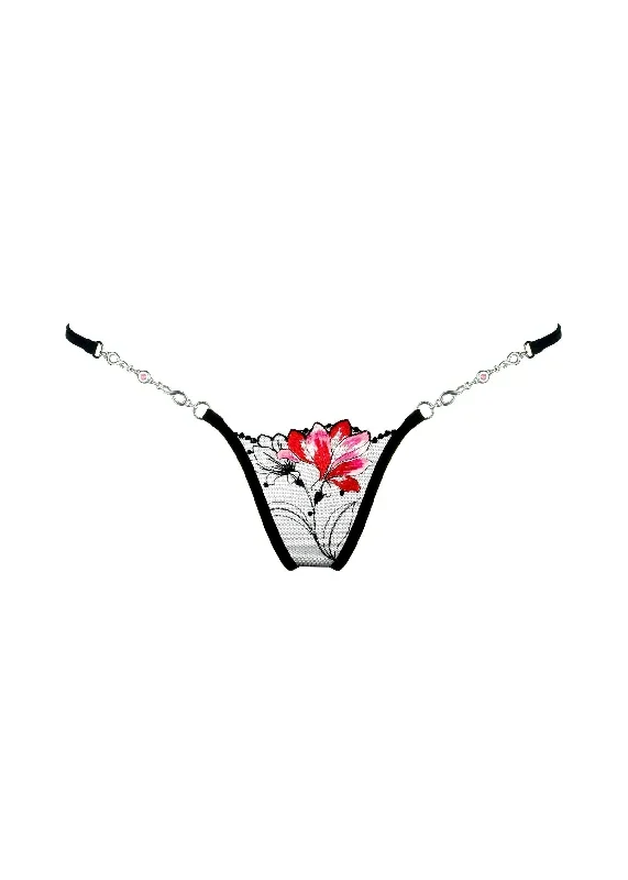 Red Flower Luxury G-String