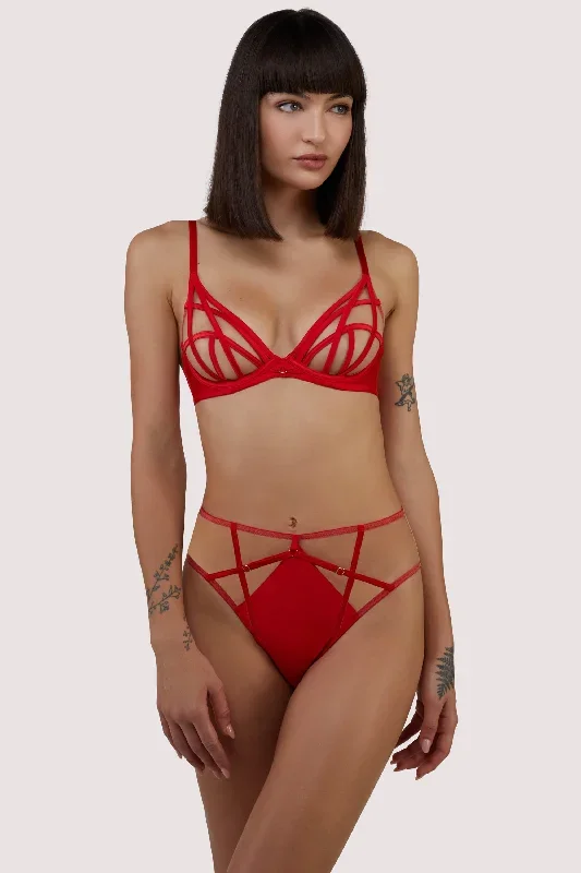 playful-promises-ramona-red-strap-detail-illusion-mesh-high-waisted-brief