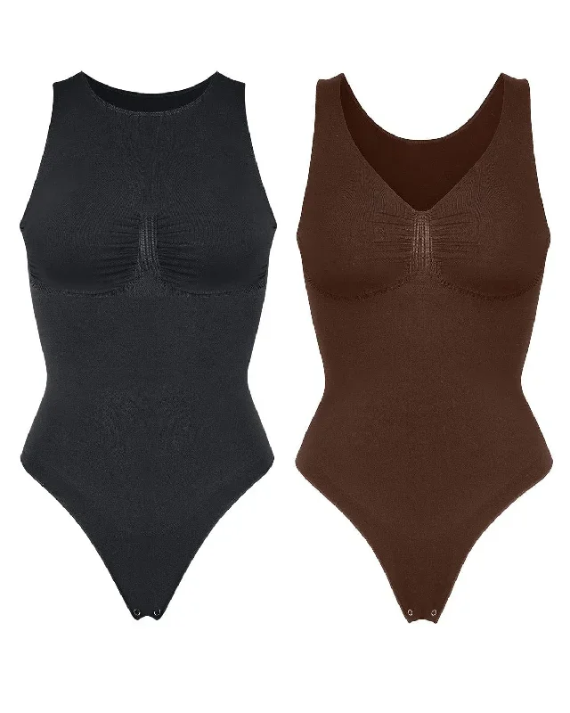 PowerConceal 2-Pack 2.0 Smooth Thong Bodysuit