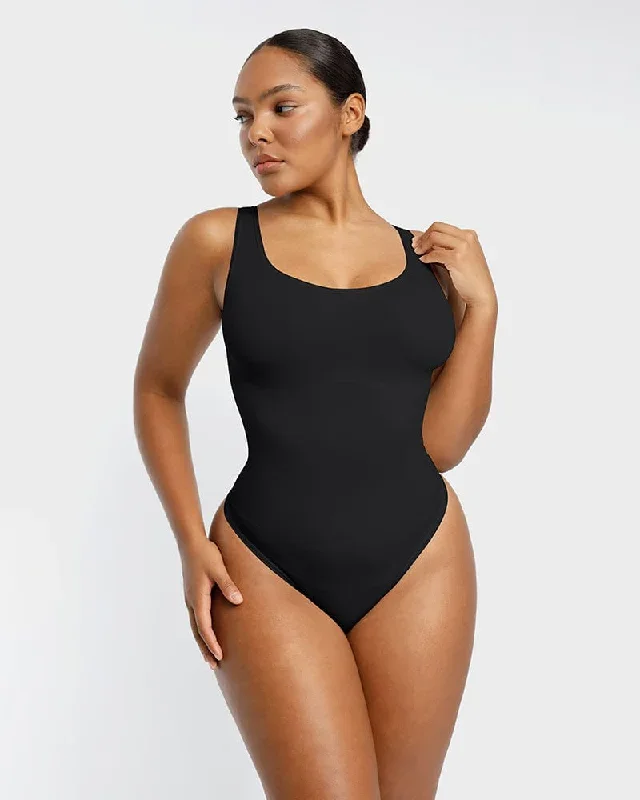 PowerConceal Scoop Tank Thong Bodysuit