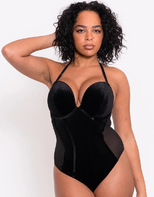 scantilly-icon-plunge-strapless-padded-body-black