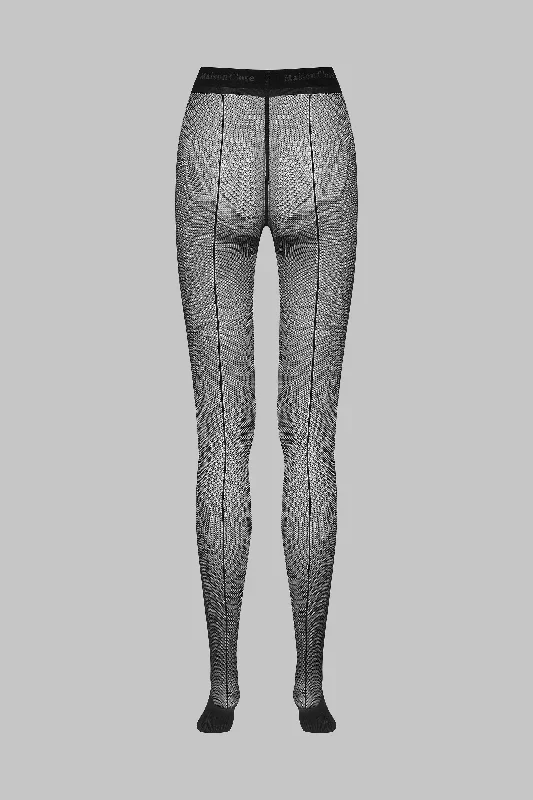 Signature Back Seam Fishnet Illusion Tights - 25D