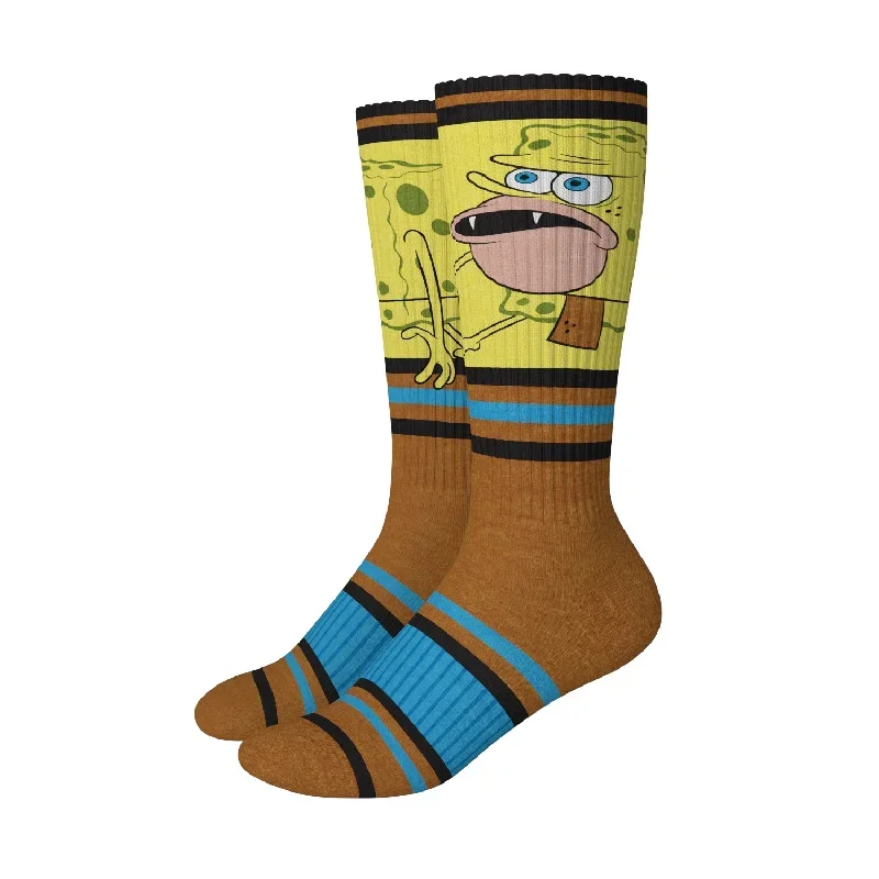 SWAG - Spongebob Caveman Meme Premium Sport Soxers