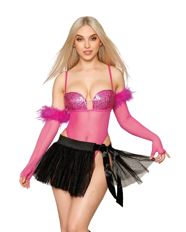 stretch-mesh-with-sequin-cups-teddy-and-gloves-set