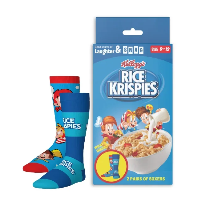 SWAG - Cereal Aisle SOXers: Rice Krispies - 2-Pack Socks