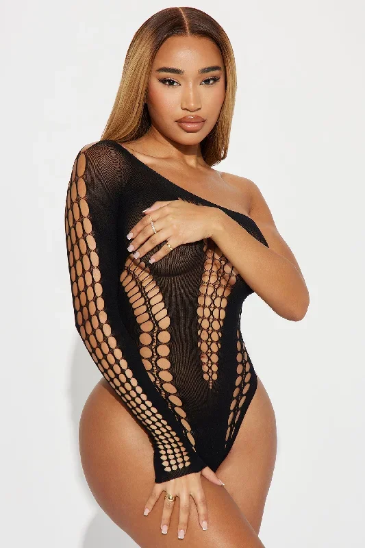 Watch Me Dance Bodystocking Teddy - Black