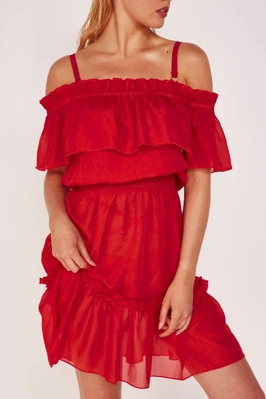 wolf-whistle-red-bardot-frill-beach-dress