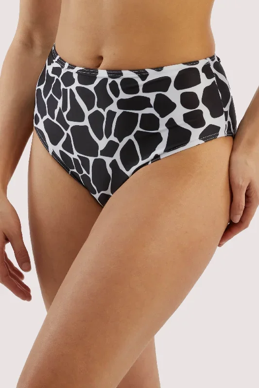 White Eco Giraffe High Waist Brief